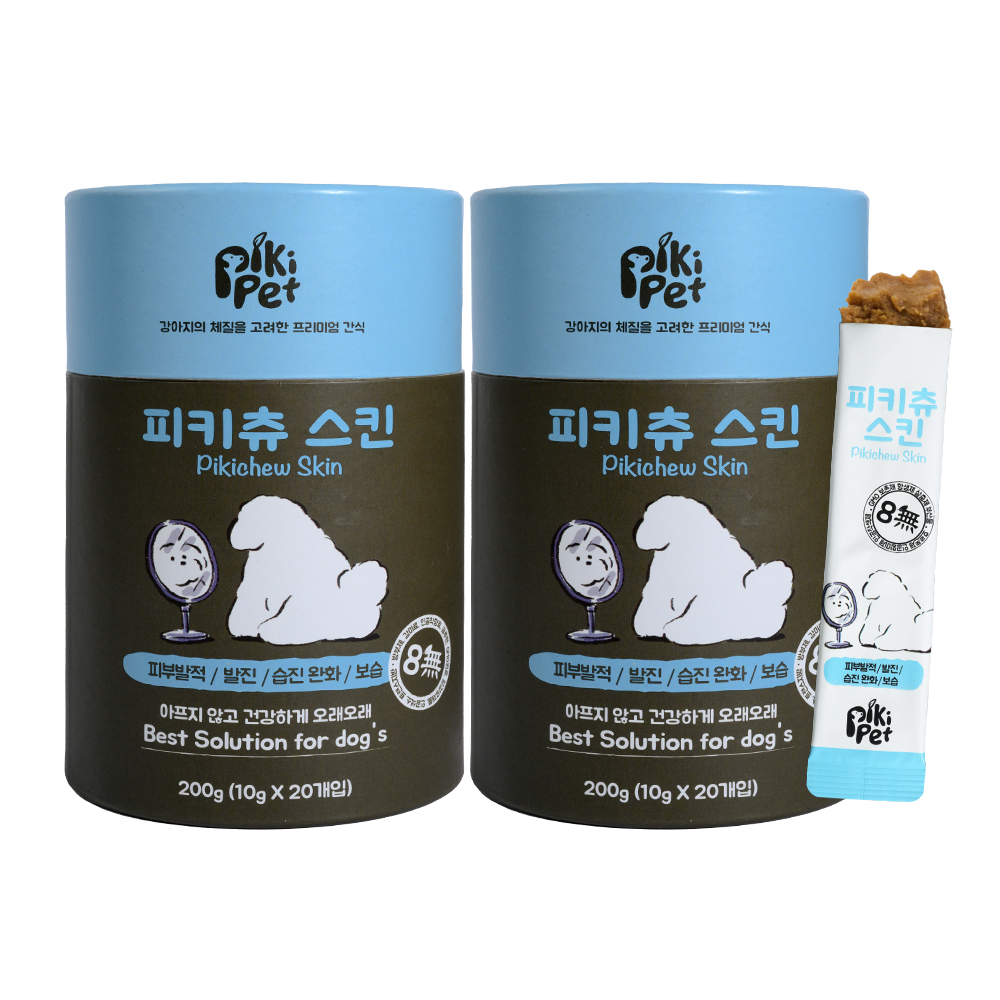 피키펫 강아지 피모 영양제 발사탕 습진 피부병 영양제 2박스 - 상품 이미지