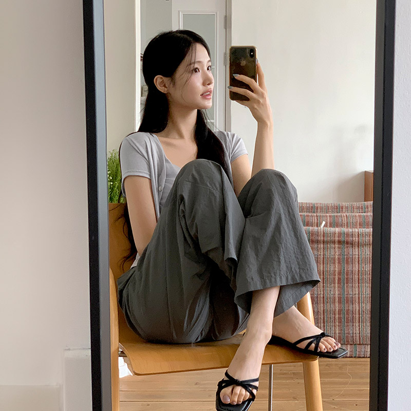 벤토아 바스락 밴딩 와이드 팬츠 ps5355 - 상세 이미지 4