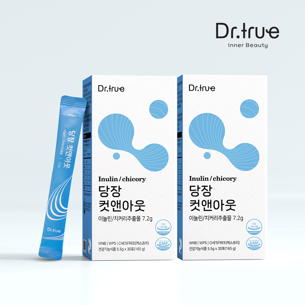 닥터트루 컷앤아웃 식이섬유 식후 혈당 다이어트 콜레스테롤 관리 이눌린 30포, 2개 - 메인 이미지
