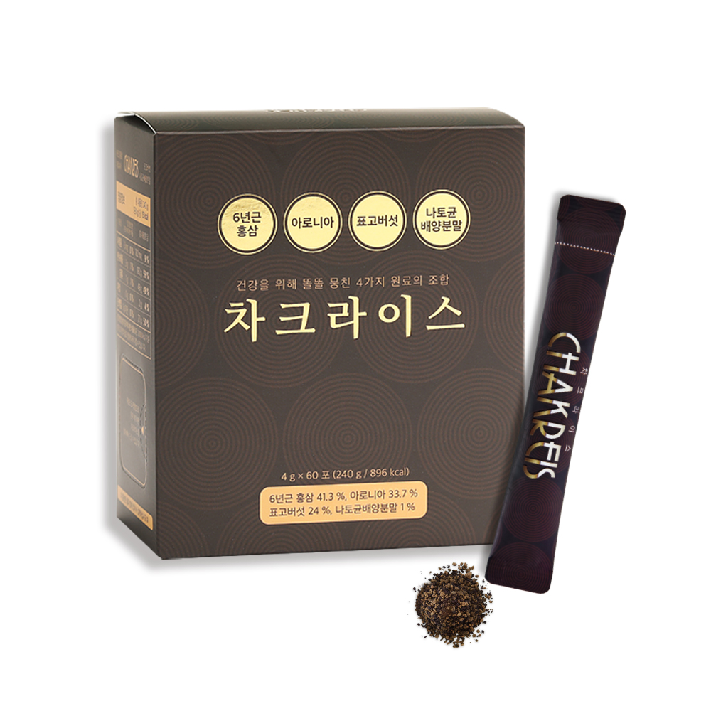 차크라이스 / 6년근 홍삼 분말 60포, 1개 - 상품 이미지