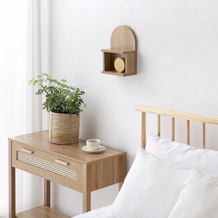 숄리드 미니벽선반 230x115x320mm, 1단, 라이트브라운 5913.2328 - 상세 이미지 5