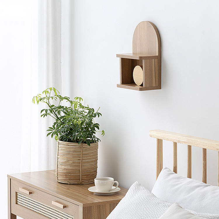 숄리드 미니벽선반 230x115x320mm, 1단, 라이트브라운 5913.2328 - 상세 이미지 4