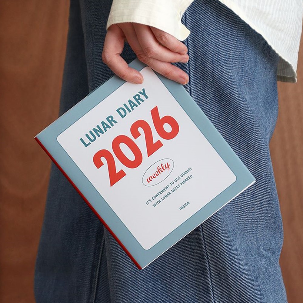 2026 년 다이어리 음력 위클리 루나 레트로 절기 26년 주간 플래너 수첩 - 상품 이미지