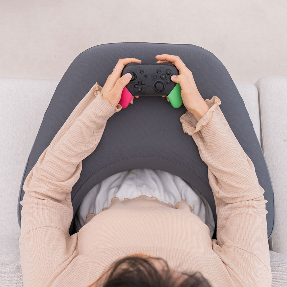 펌플렉스 레벨업쿠션 170 게이밍 독서 반달 미용실 뜨개질 쿠션