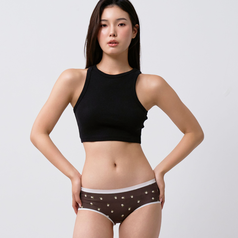 [미언더] 나무 삼각팬티 미니 데이지_다크오크 - 상세 이미지 3