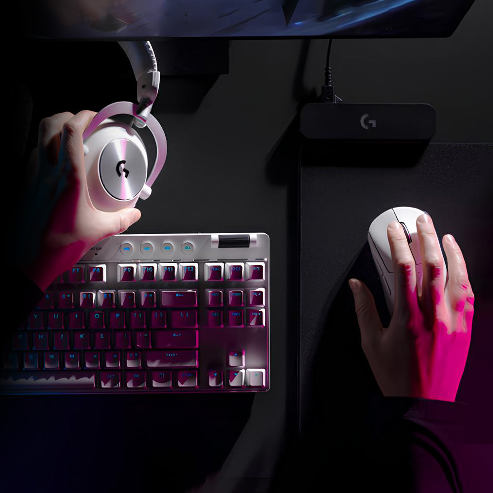 로지텍 G PRO X 지슈라2 게이밍 마우스 + 텐키리스 래피드트리거 자석축 게이밍 키보드 세트 + 팜레스트 - 상품 이미지