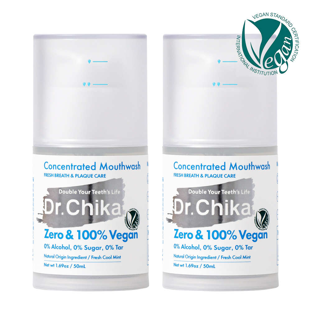 닥터치카 무알콜 순한 고농축 가글 임산부 편도결석 찌꺼기 입냅새 구취 50ml, 2개 - 메인 이미지