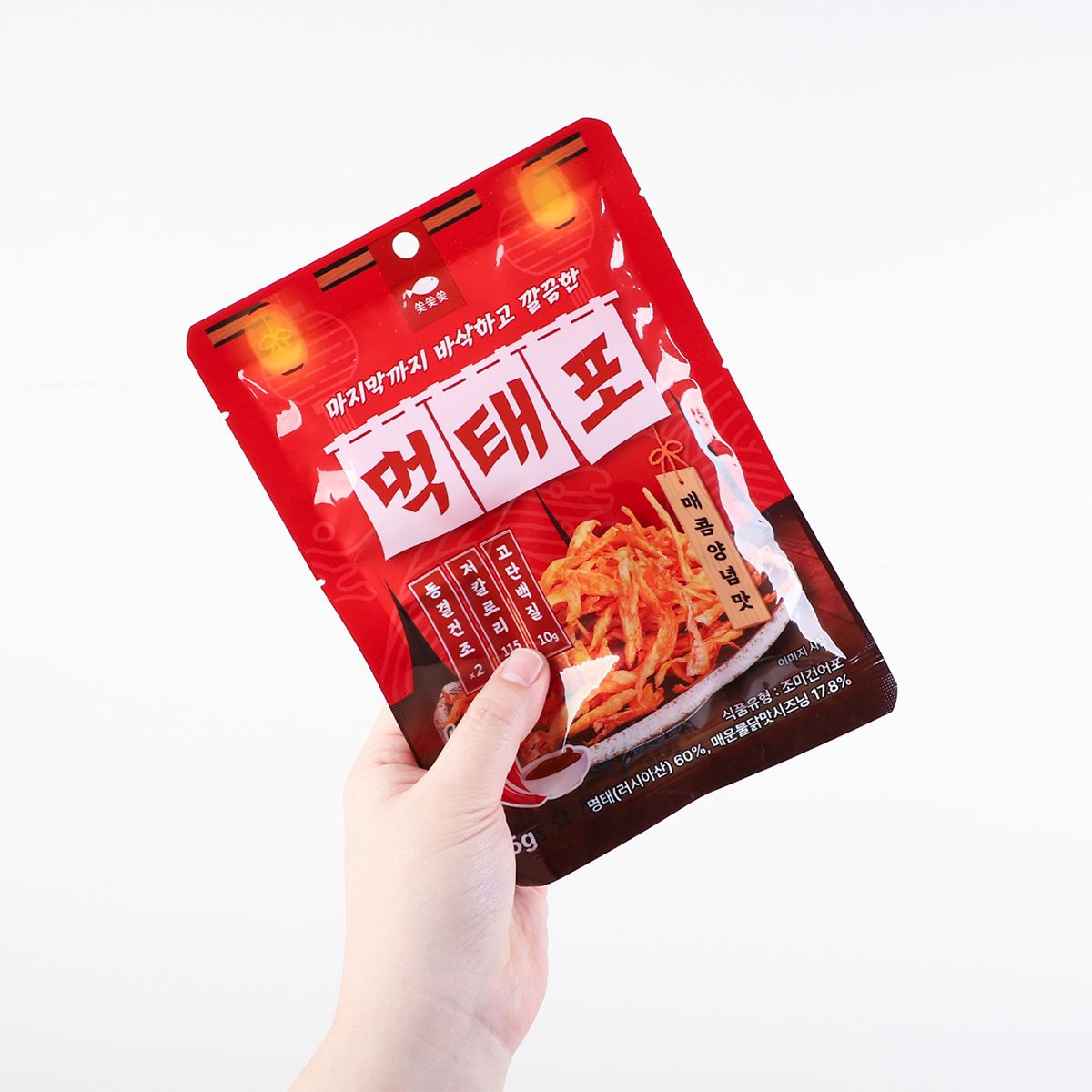 쏯쏯쏯 먹태포 매콤양념맛 고단백 저칼로리 먹태 스낵 - 상세 이미지 4
