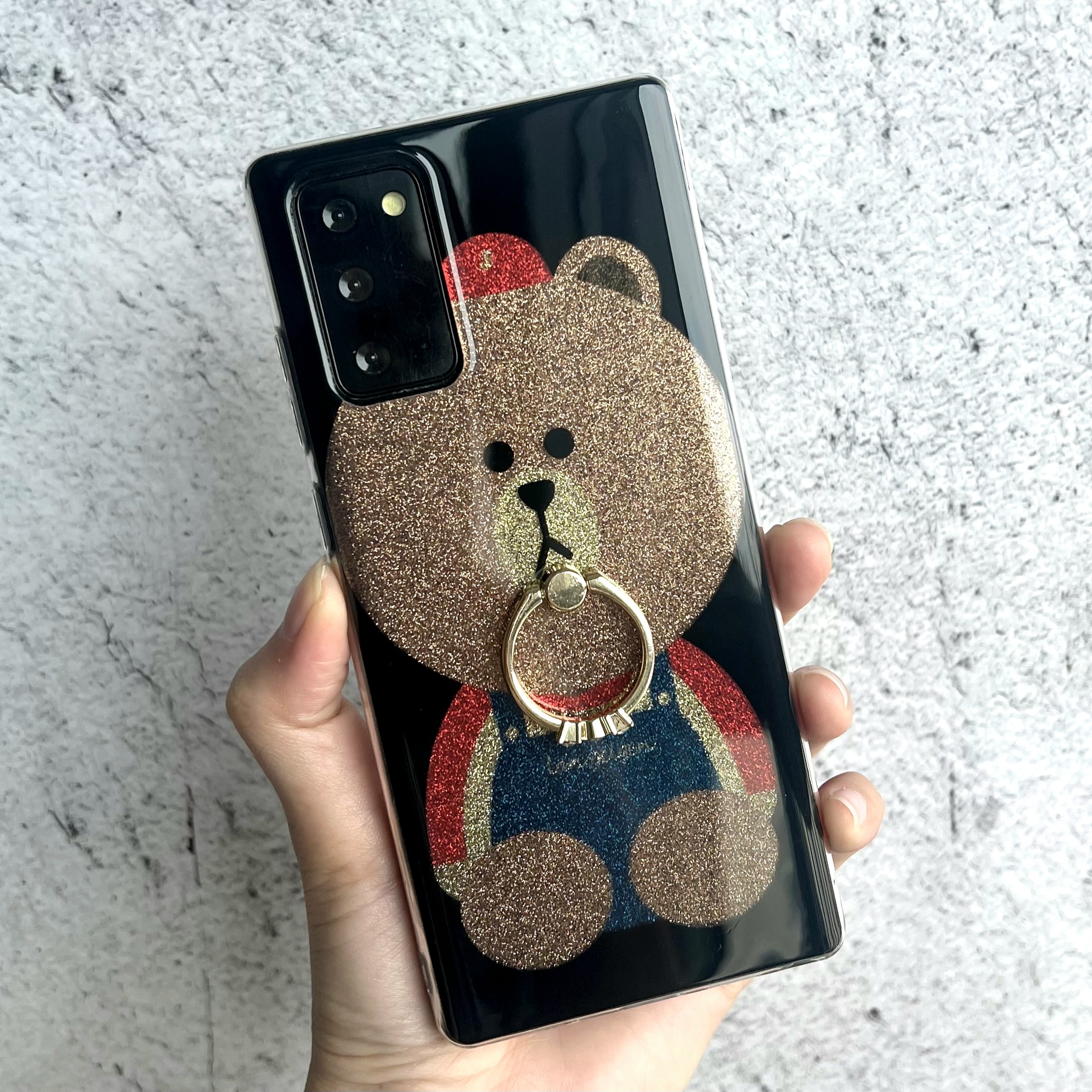 범퍼 케이스 스트랩 젤리 실리콘 슬림 카메라보호 풀커버 명품 곰돌이 멜빵, 갤럭시S21 - 상세 이미지 3