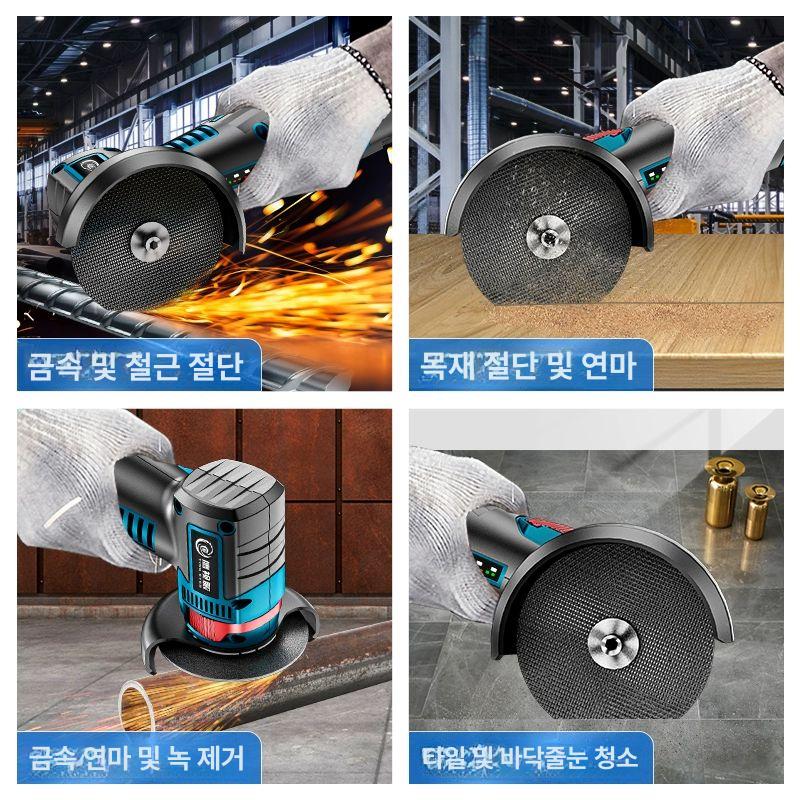 3인치 앵글그라인더 무선 연삭기 유선 연마기 36VF 미니 연마기 1전원기본 - 상세 이미지 4