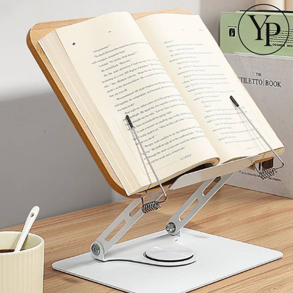 회전 독서대 360도 우드 책 거치대 감성 북스탠드 - 상품 이미지