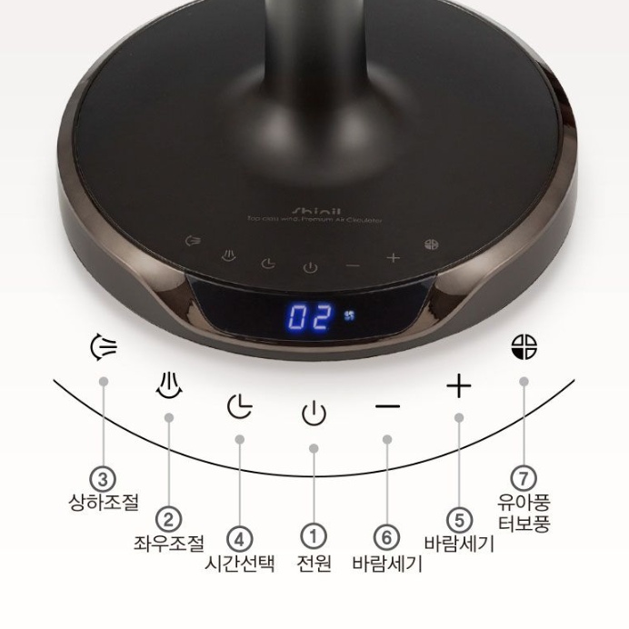 신일선풍기 써큘레이터 BLDC 스터디카페 키높이 조용한 스탠드 선풍기 - 상세 이미지 2