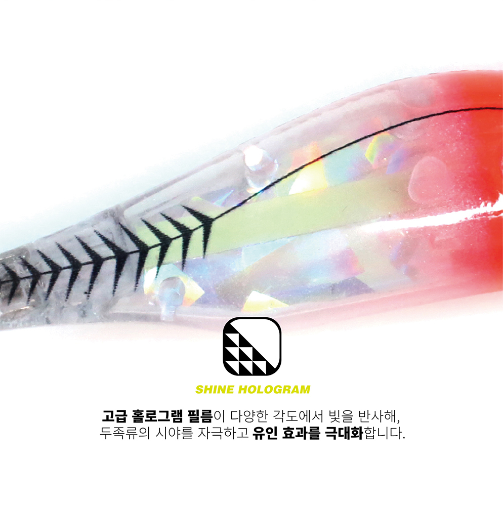 메가바이트 메가브라이트 에기 3D 프리즘 메가탄 쭈꾸미 갑오징어 스몰 레이저 수평 55 - 상세 이미지 4