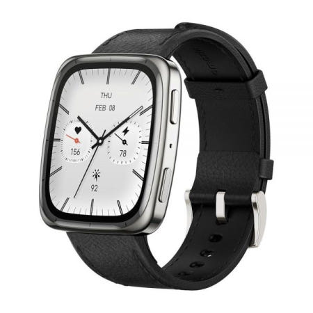 [해외]Amazfit Active 2 프리미엄 스마트 워치 피트니스 트래커 (스퀘어), 안드로이드 및 아이폰용, 10일 배터리, 방수, GPS 지도, 심장 및 수면 모니터, HYR