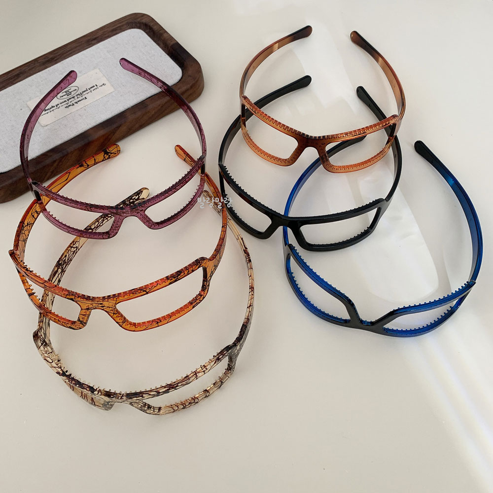 선글라스 머리띠 이빨 유니크 아세테이트 컬러 심플 얇은 여름 헤어밴드