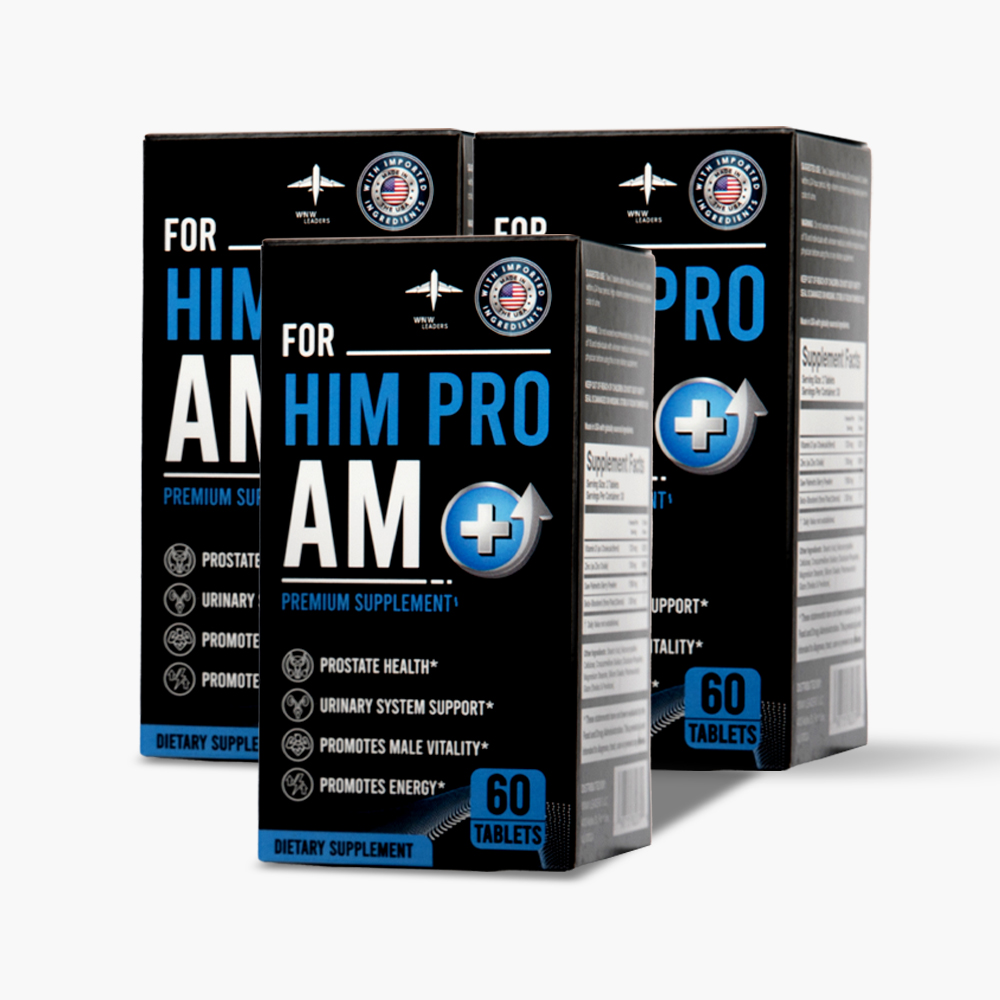 미국FDA 쏘팔메토 전립선 영양제 최다 함량 힘프로AM 60캡슐, 3개