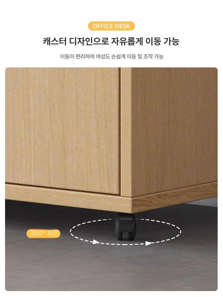 원목 호두나두 스탠드 핸들 구둣 피나무 호두 다기능 사이드캐비닛 A - 상세 이미지 5