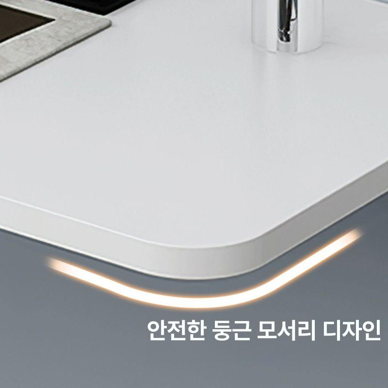 접이식 벽걸이형 식탁겸책상 확장형 테이블 가정용 다용도 80길이x40너비 판+스탠드 두 개 - 상세 이미지 3