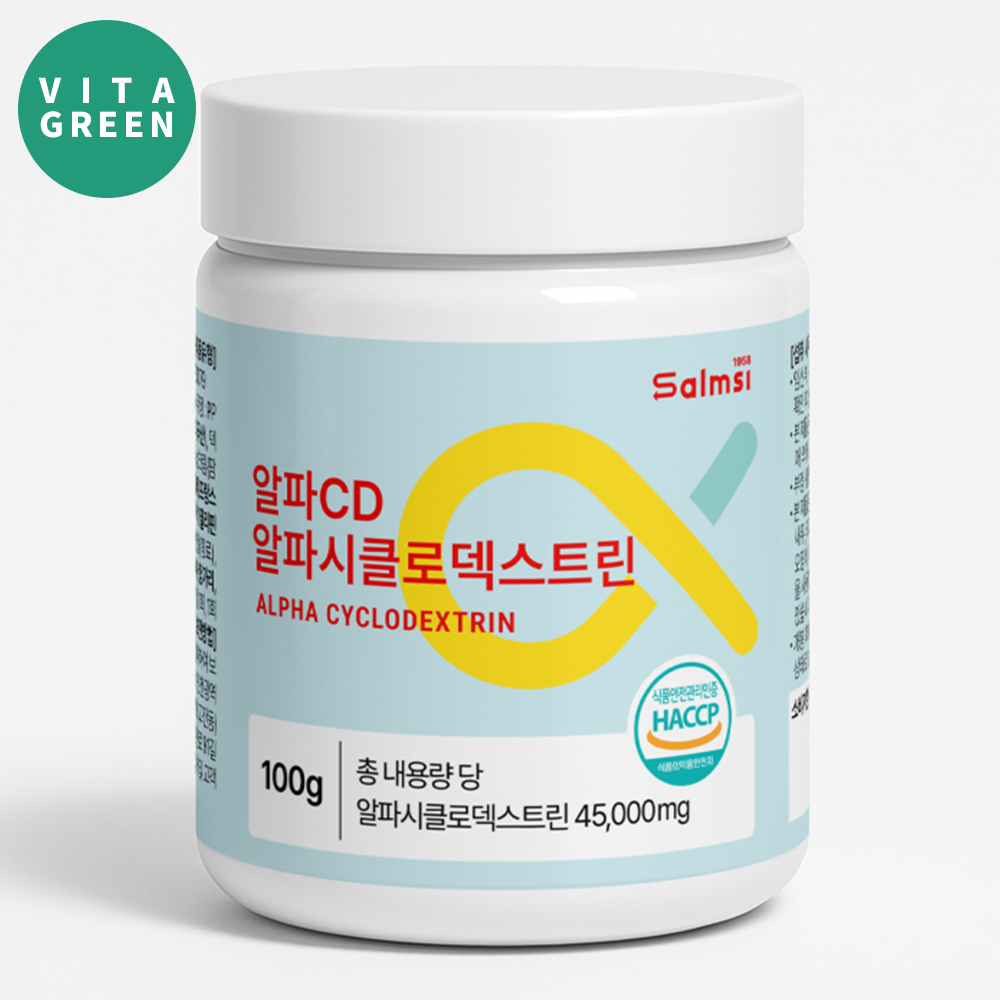 고순도 알파CD 알파시클로덱스트린 알파시디 분말 가루 파우더 100g, 1개 - 메인 이미지
