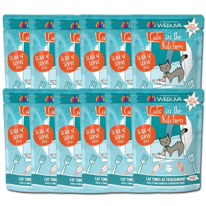 웨루바 CITK 캣츠인더키친 파테 주식파우치 고양이습식 캣 타임즈 앳 프리지먼트, 85g, 12개 - 메인 이미지