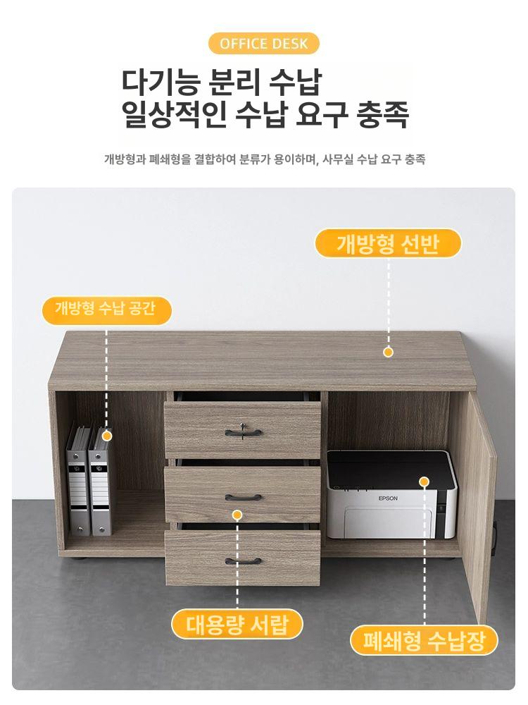 원목 호두나두 스탠드 핸들 구둣 피나무 호두 다기능 사이드캐비닛 A - 상세 이미지 2