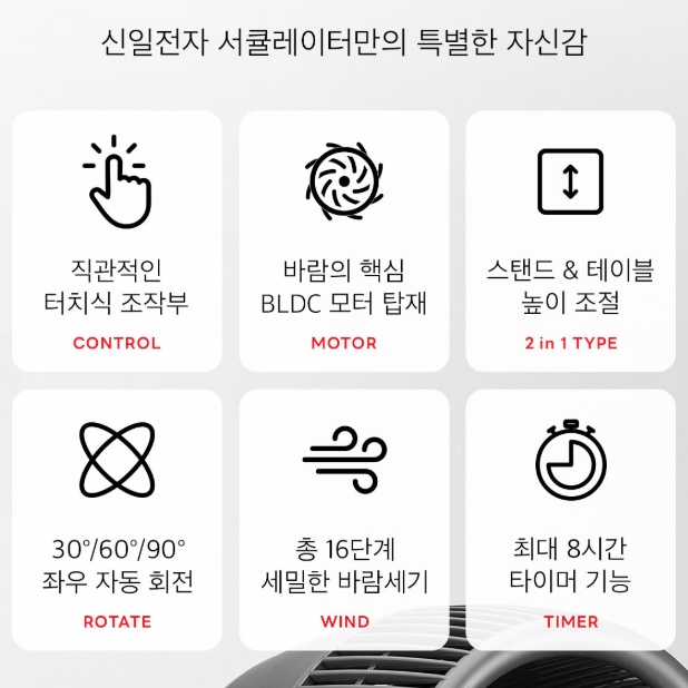 카페 원룸bldc 선풍기 시원한 거실용 저소음 스탠드서큘레이터 선풍기 - 상세 이미지 5