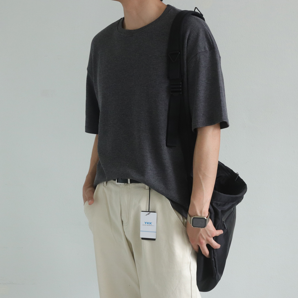 1+1 남자 반팔티 오버핏 여름 티셔츠 남자 오버핏반팔 - 상세 이미지 5