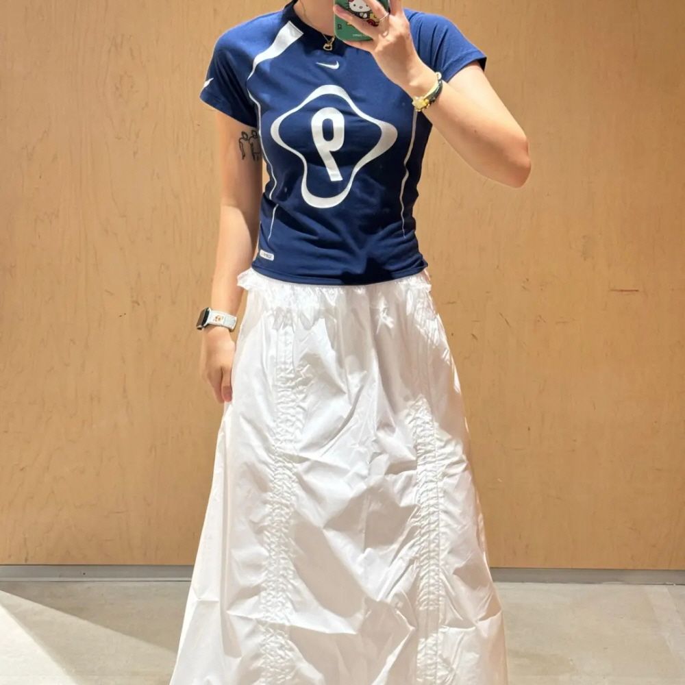 나이키 The Nike Tee 슬림 모달 프릴 티셔츠 II1950-100, II1950-410 - 상세 이미지 5