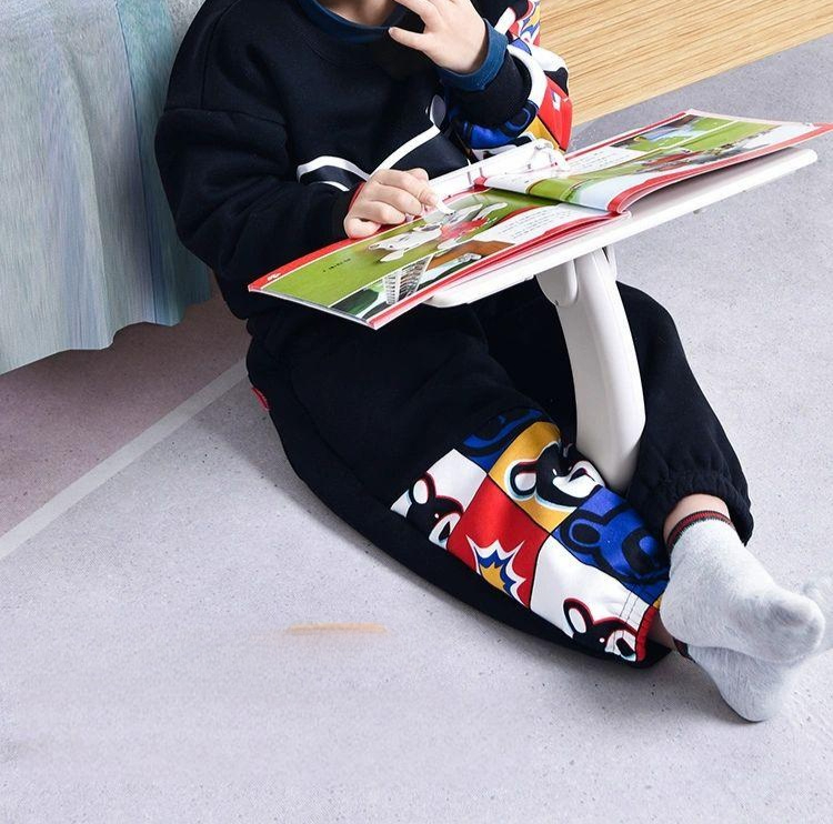 보면대 테이블 거치대 악보 독서대 각도조절 화이트 1인 바닥형Plus 테이블 - 상품 이미지