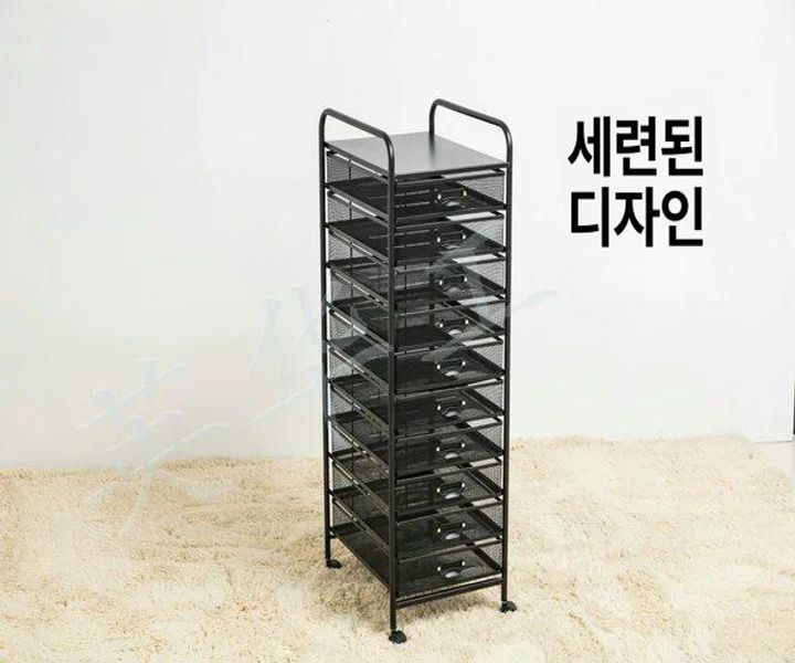 A3 정리함 이동식 시험지 서랍 선반 철제 서류함 A3 강화 5단 서랍 A - 상세 이미지 3