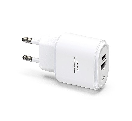 마이크로텍 PD USB 듀얼 45W PPS GaN 고속 충전기 2포트 어댑터 - 상품 이미지