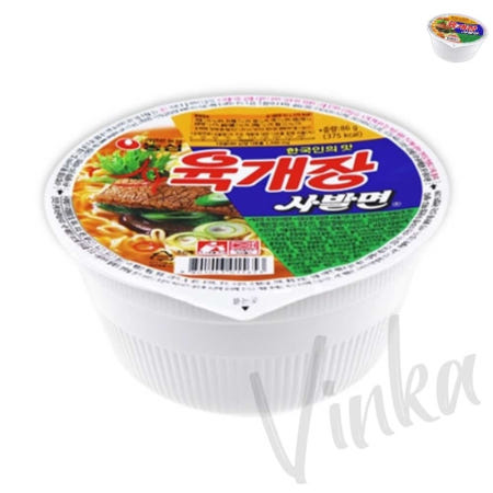 VINKA협력사 빈카 육개장 사발면컵 6개 탕비실 PC방간식 탕비용품 사내간식 스낵바