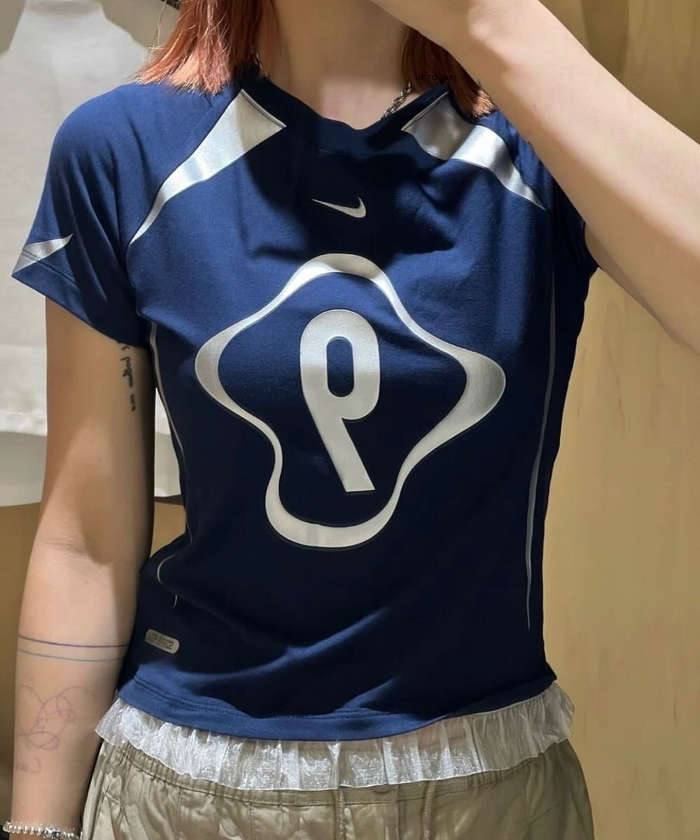 나이키 The Nike Tee 슬림 모달 프릴 티셔츠 II1950-100, II1950-410 - 상세 이미지 3