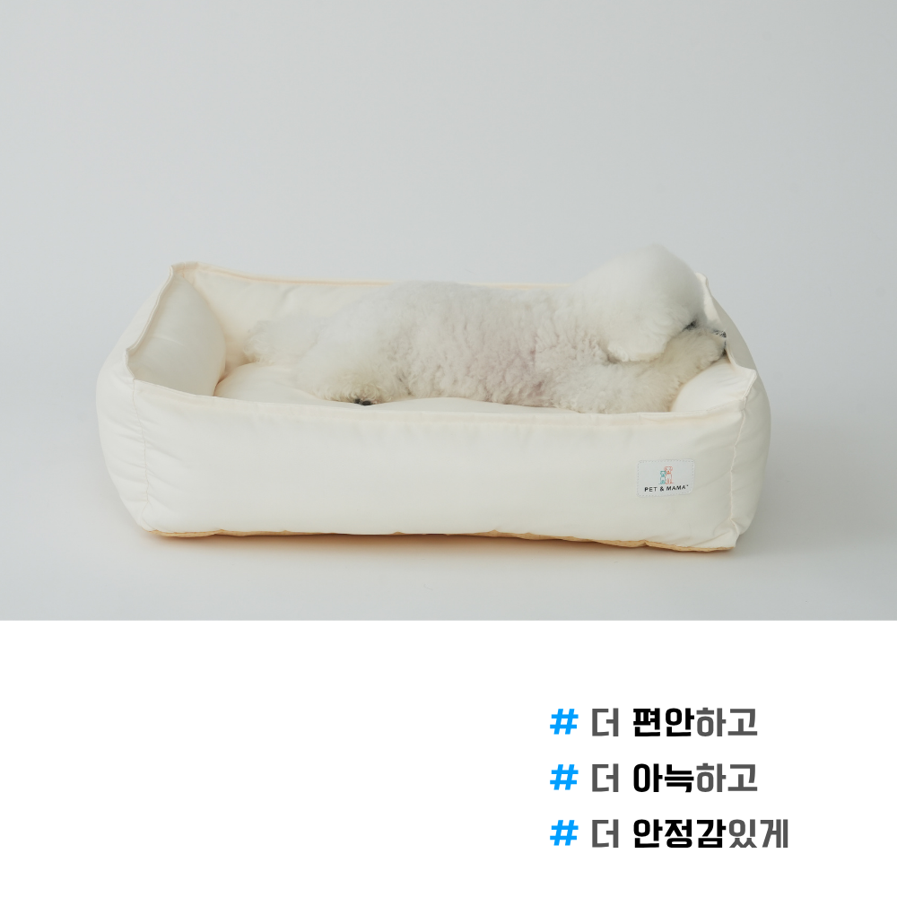 펫앤마마 강아지 마약 방석 파스텔 여름 애견 사각 꿀잠 방석 M - 상세 이미지 2