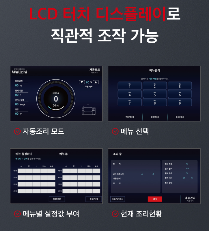 웰치 업소용인덕션 회전 국솥 500인용 GWPS-3001N 주방용 요리 식당 업소용 - 상세 이미지 4