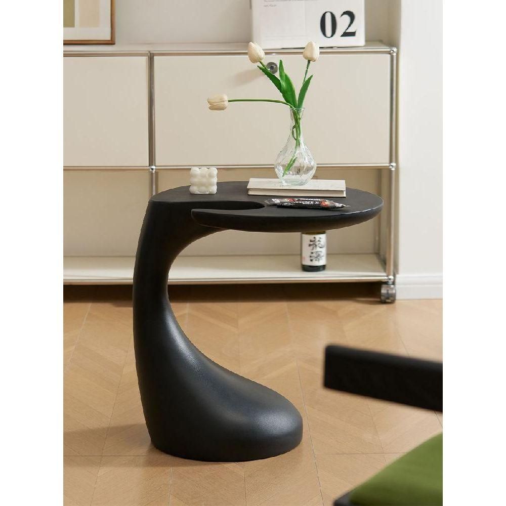 돌고래 사이드테이블 거실 소파옆 티테이블 협탁 블랙