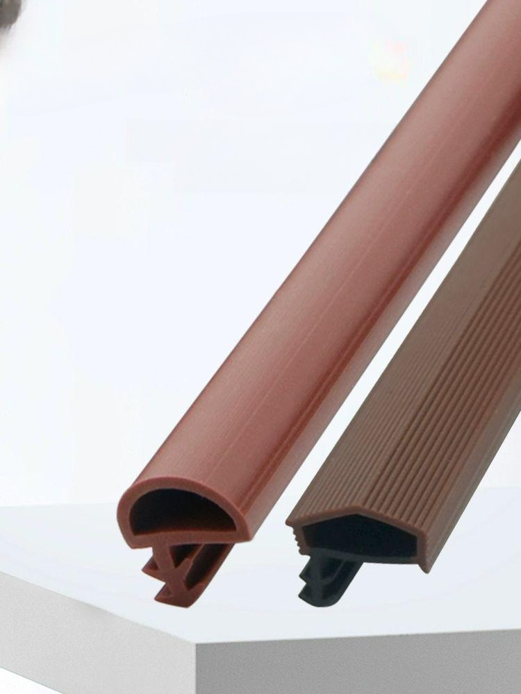 도어고무패킹 틈막이 바닥 도어패킹 씰링 깊은 방문용 깊은 브라운 5미터 PVC - 상품 이미지