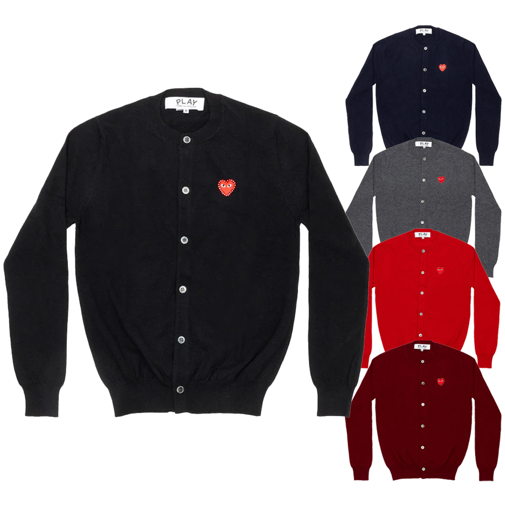 꼼데가르송 가디건 Unisex Round Neck Cardigan AX-N802-051 - 상품 이미지