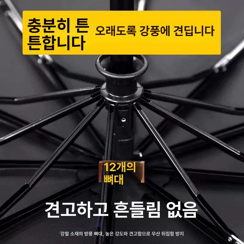 배낭우산 작업 밭일 네이비 우산 핸즈프리 백팩 농사 12골 우산아래직경115cm+증정품 F - 상세 이미지 3