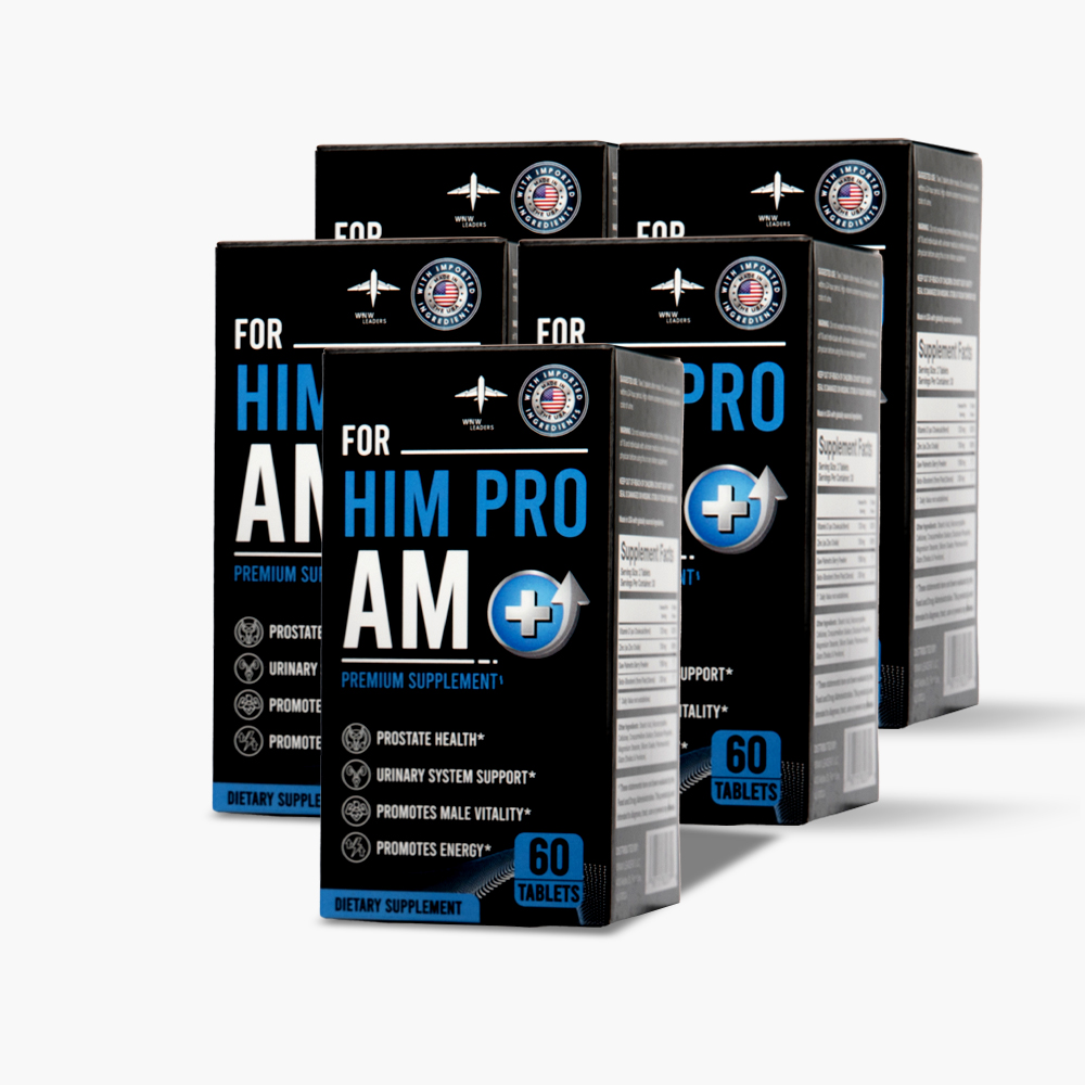 미국FDA 쏘팔메토 전립선 영양제 최다 함량 힘프로AM 60캡슐, 5개