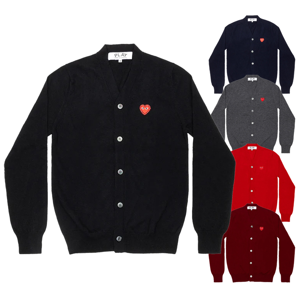 꼼데가르송 가디건 Unisex V-Neck Cardigan AX-N803-051 - 메인 이미지