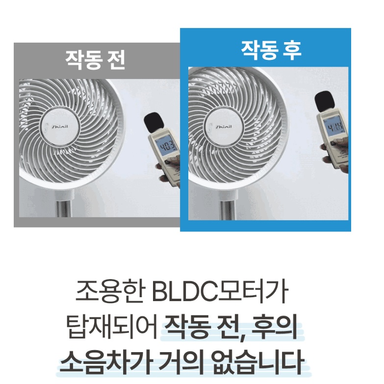 가정용 360도선풍기 카페 조용한 전자식 거실 리모컨선풍기 서큘레이터 이미지 6
