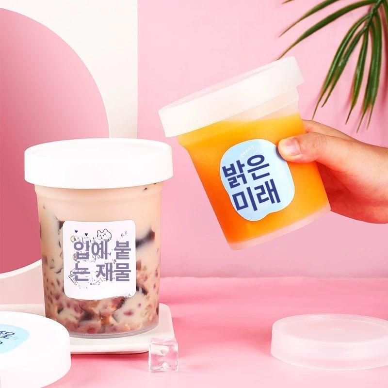 푸딩 병 플라스틱 카페 잼 슬라임 일회용 디저트 300ml 400세트 증정품 없음 - 상세 이미지 2