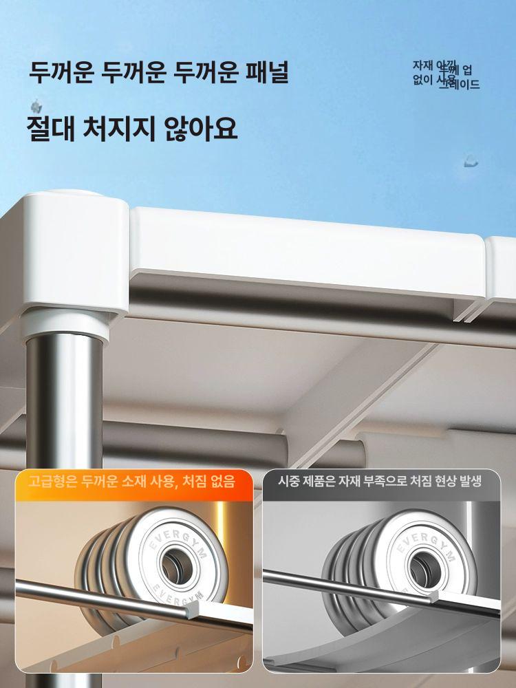 나누기 파티션 옷장 이동식 책장 드레스룸 장농선반 32cm60-68cm 너비32cm 높이23cm - 상세 이미지 2