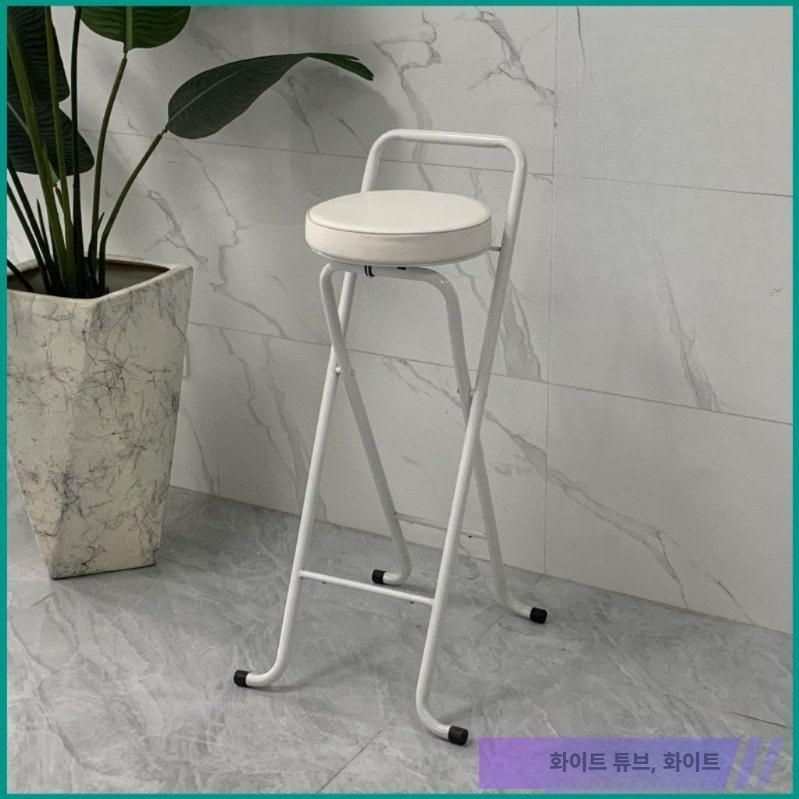 걸터앉는 의자 실험실 서있는의자 공장 작업용 보조의자 블랙 / 높이 80cm - 상세 이미지 3