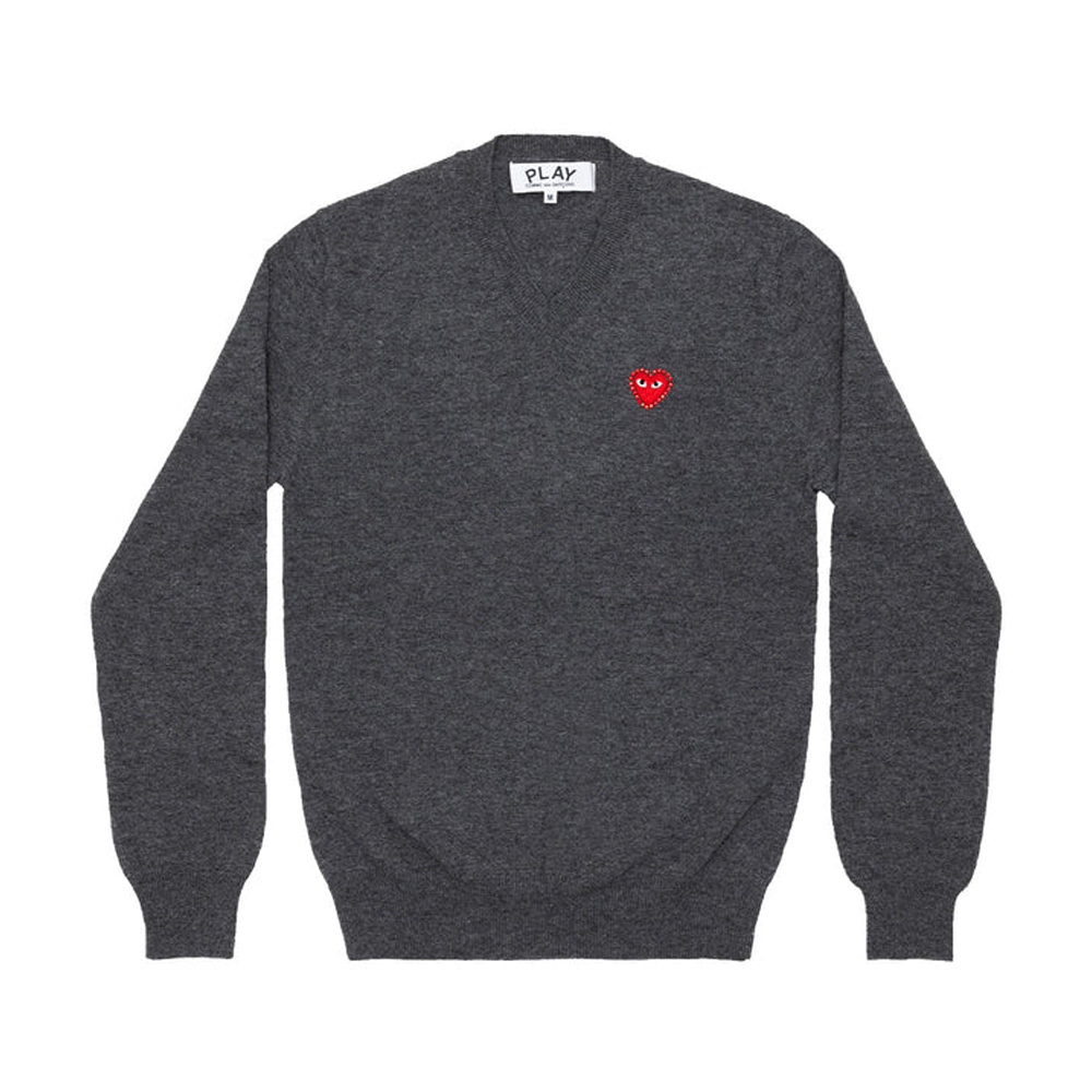 꼼데가르송 긴팔티 Unisex V-Neck Sweater AX-N801-051 - 상세 이미지 4