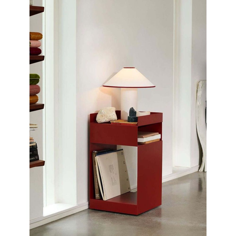 큐브형 사이드테이블 바퀴달린 미니협탁 보조 테이블 블루