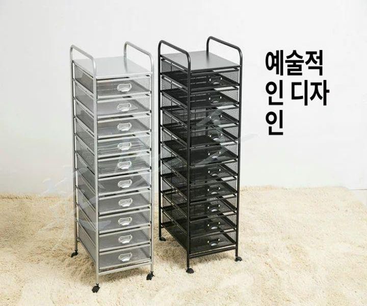 A3 정리함 이동식 시험지 서랍 선반 철제 서류함 A3 강화 5단 서랍 A - 상세 이미지 2