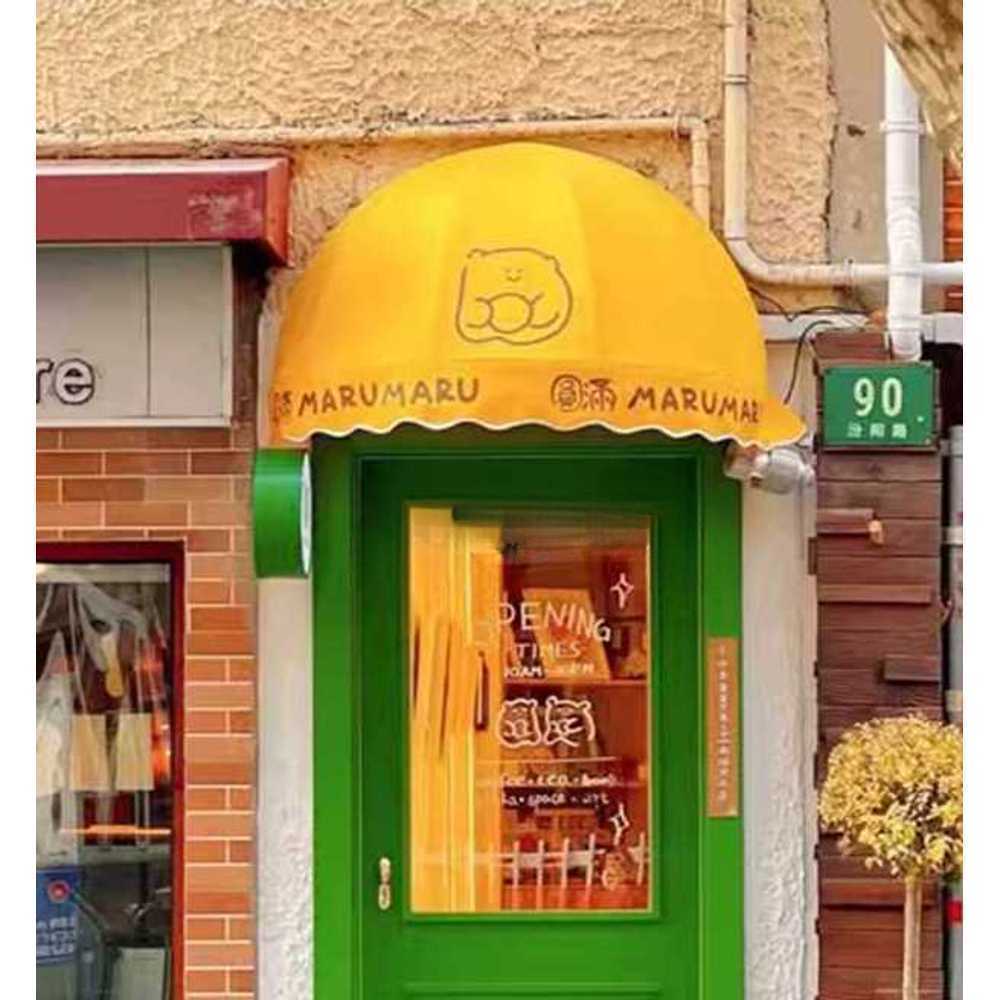 반원형 차양 캐노피 선쉐이드 창문 레인 장식용 천막 - 상품 이미지