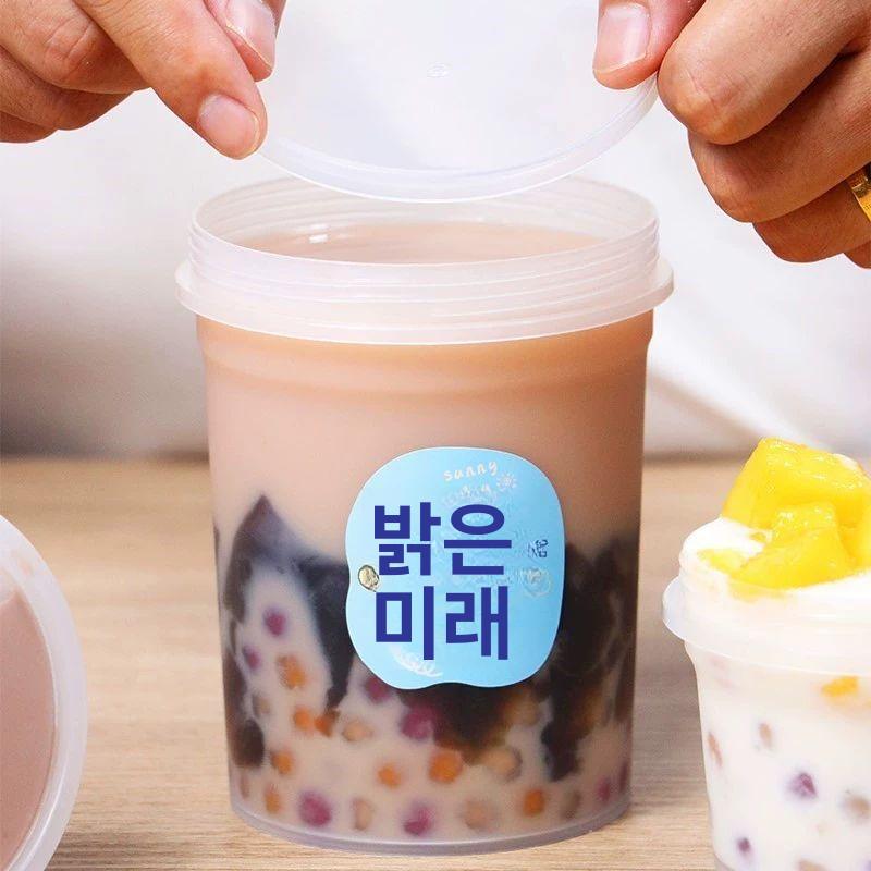 푸딩 병 플라스틱 카페 잼 슬라임 일회용 디저트 300ml 400세트 증정품 없음 - 상세 이미지 4